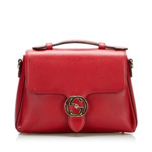 Gucci Interlocking G Red Calfskin | AlmaBagz