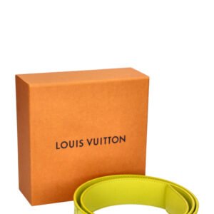 LOUIS VUITTON Initiales Belt MNG Neon Yellow | AlmaBagz