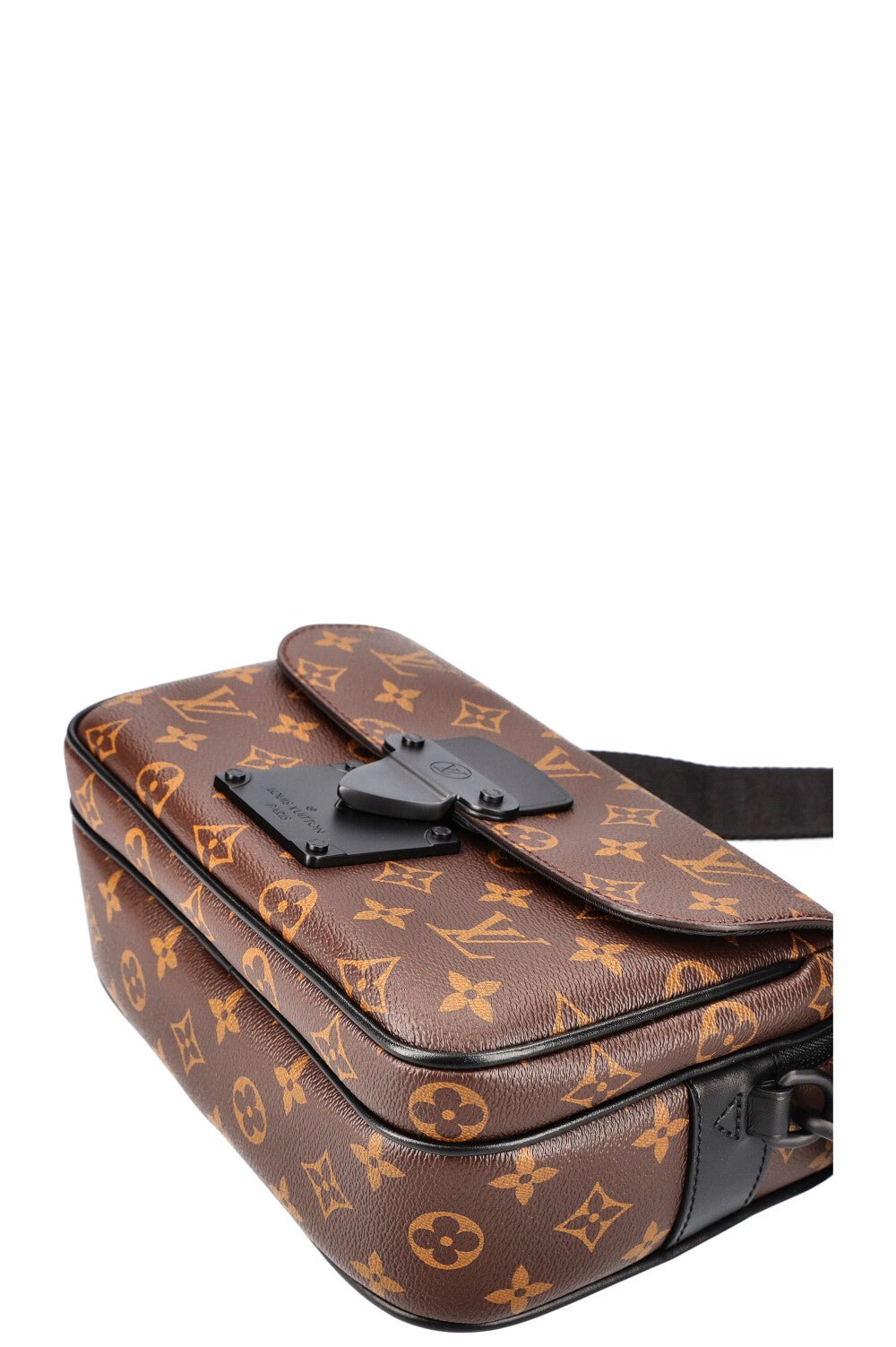 LOUIS VUITTON S Lock Messenger Bag Macassar Canvas | AlmaBagz - Image 7