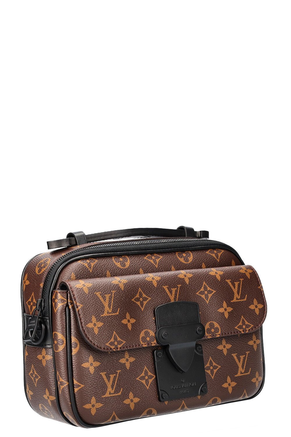 LOUIS VUITTON S Lock Messenger Bag Macassar Canvas | AlmaBagz - Image 2