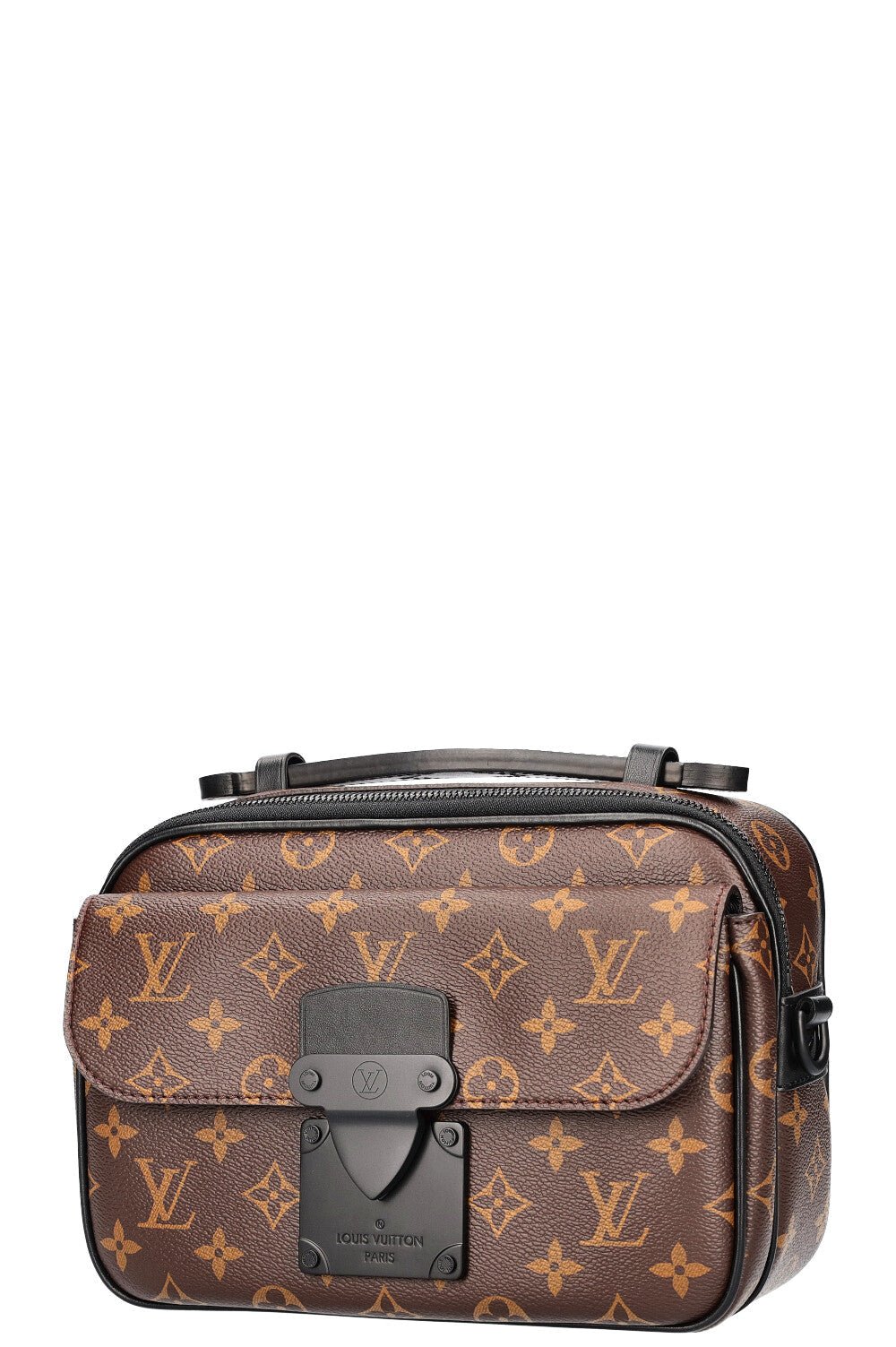 LOUIS VUITTON S Lock Messenger Bag Macassar Canvas | AlmaBagz - Image 6
