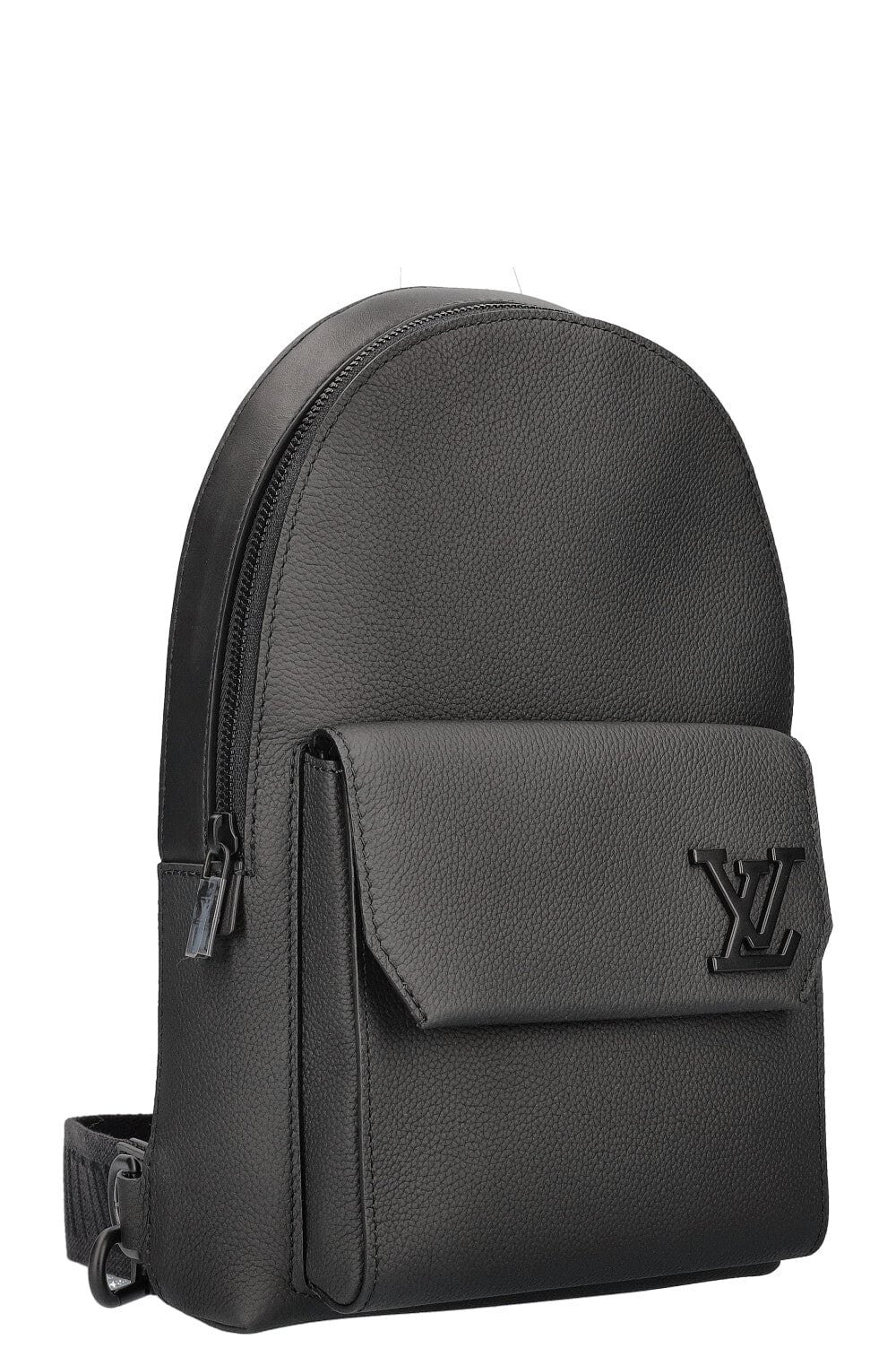 LOUIS VUITTON Pilot Sling Bag Leather Black | AlmaBagz - Image 2