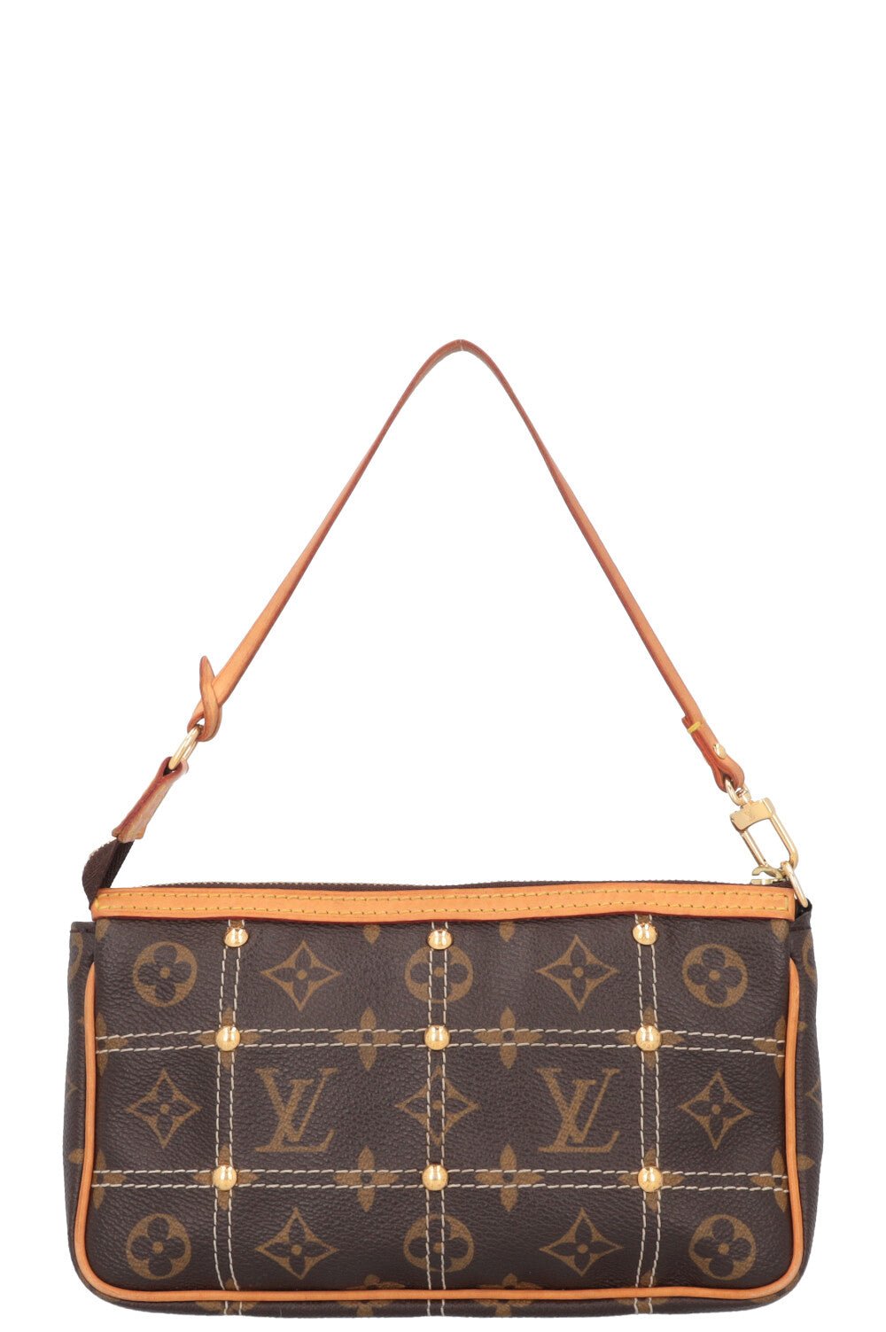 LOUIS VUITTON Quilted Rivet Pochette MNG Canvas | AlmaBagz - Image 3