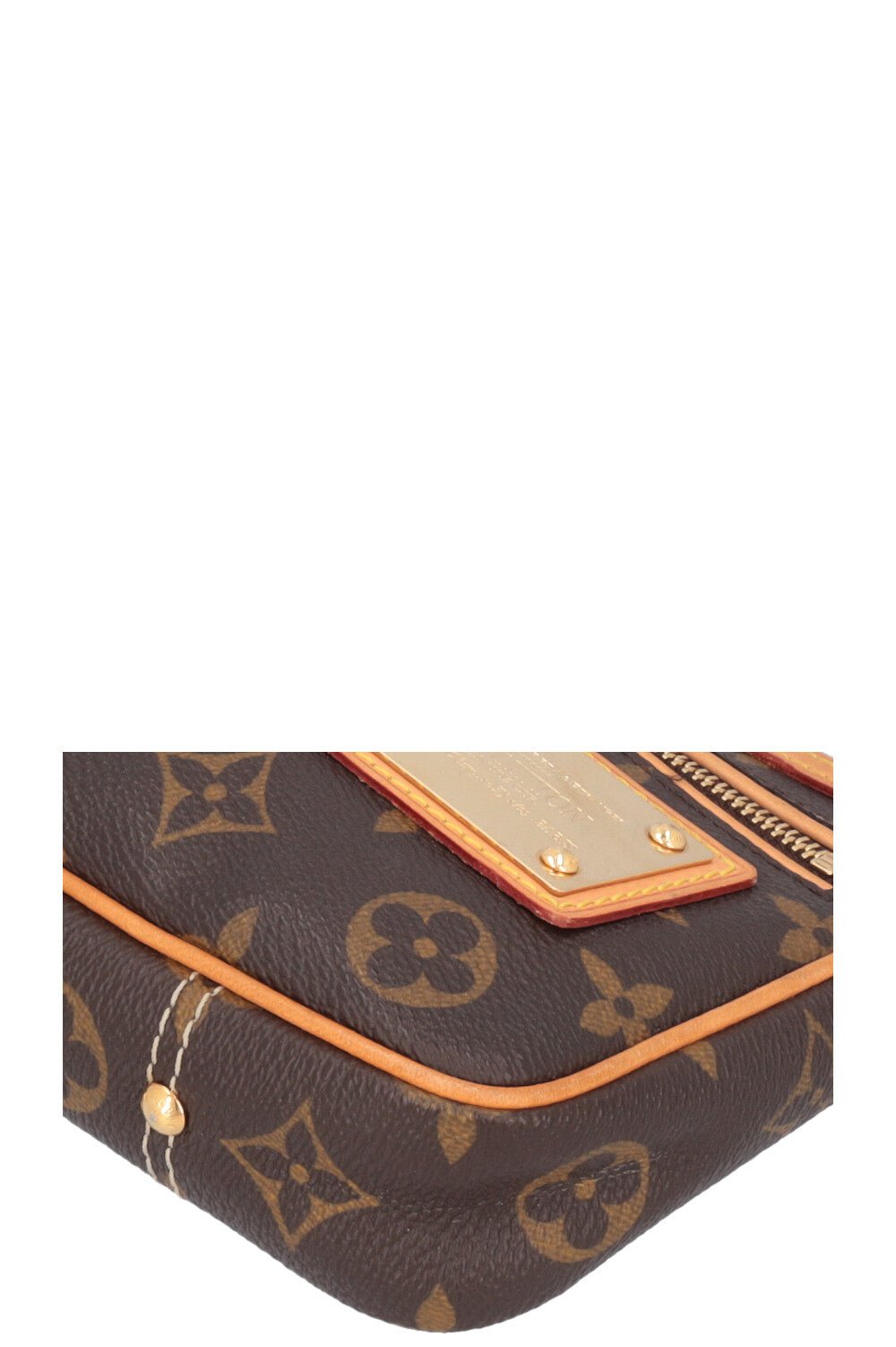 LOUIS VUITTON Quilted Rivet Pochette MNG Canvas | AlmaBagz - Image 6