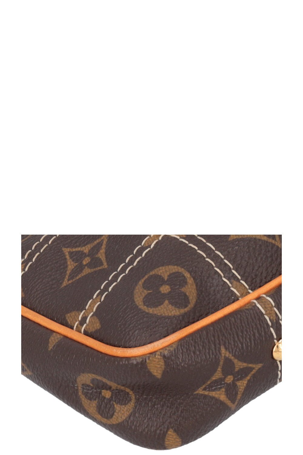 LOUIS VUITTON Quilted Rivet Pochette MNG Canvas | AlmaBagz - Image 7