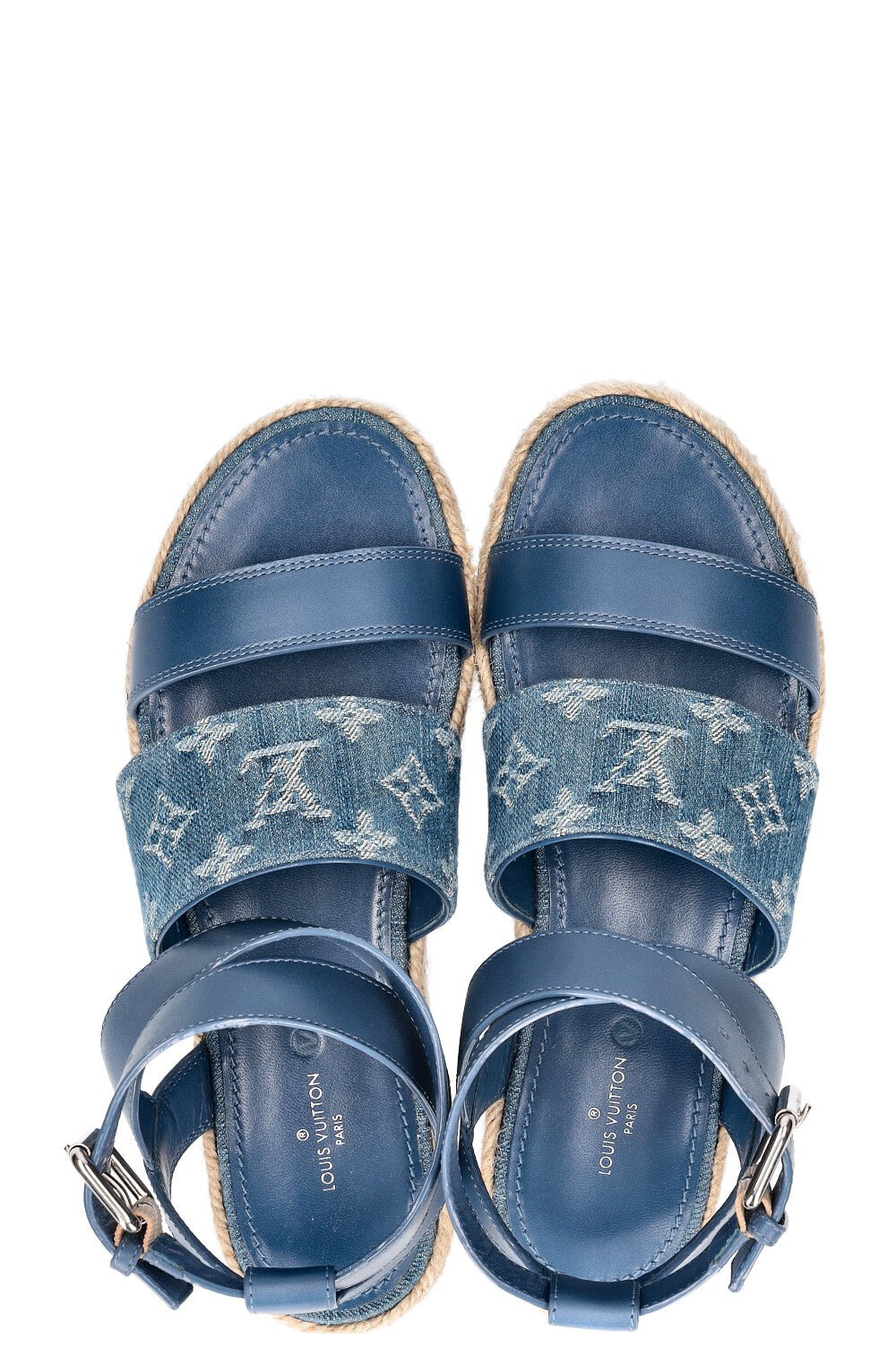 LOUIS VUITTON Sandals MNG Denim Blue | AlmaBagz - Image 6