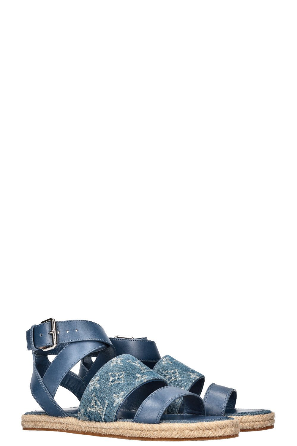 LOUIS VUITTON Sandals MNG Denim Blue | AlmaBagz - Image 8