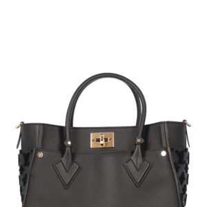 LOUIS VUITTON On My Side MM Bag Leather Black | AlmaBagz