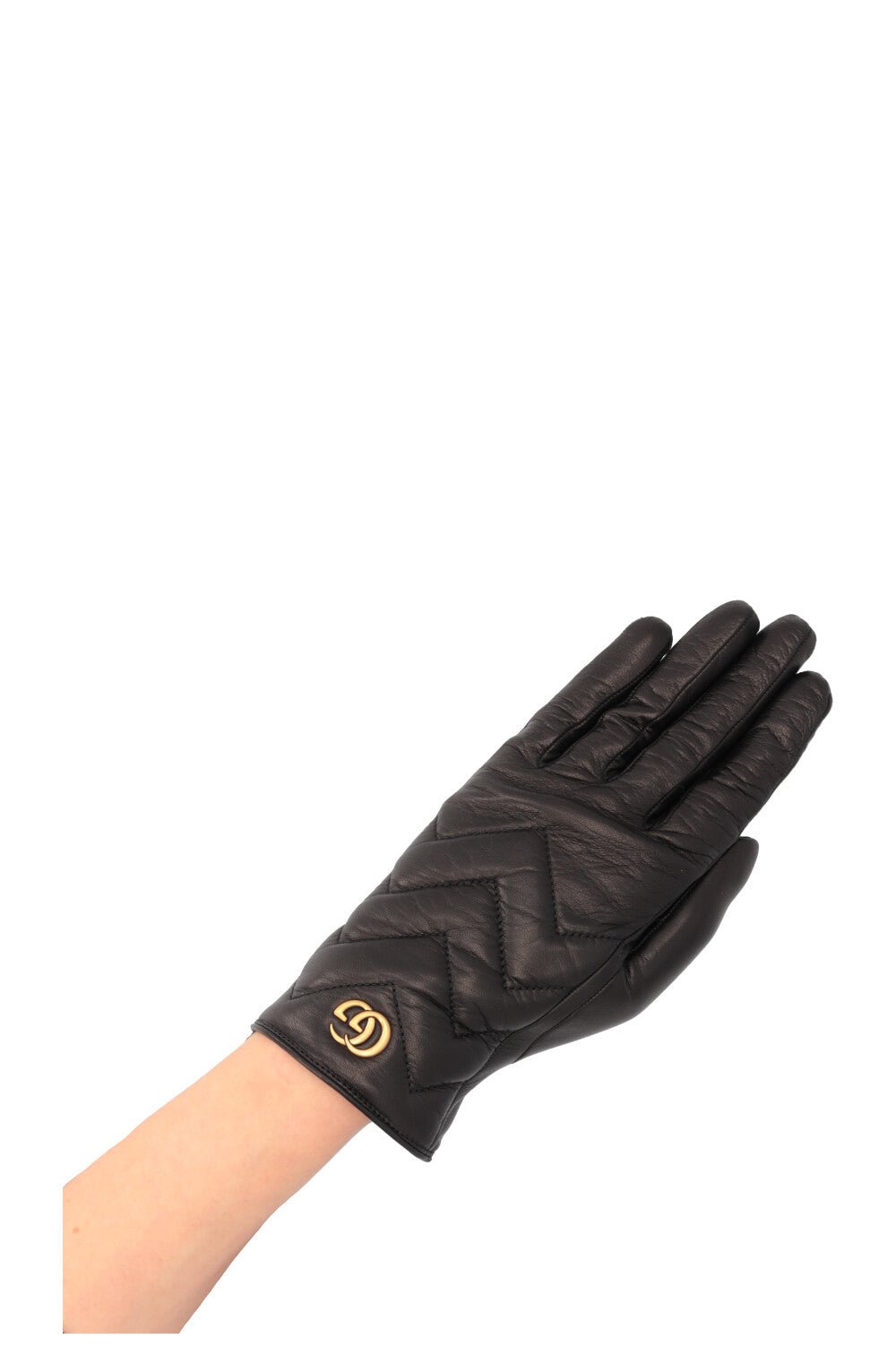 GUCCI Marmont Gloves Leather Black | AlmaBagz