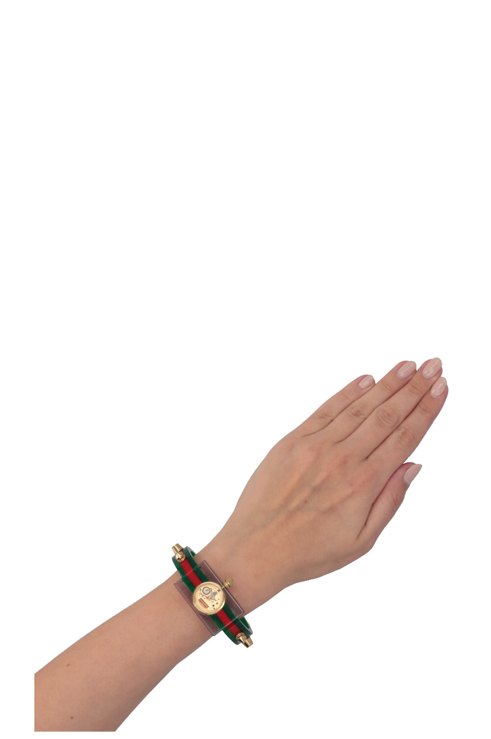 GUCCI Resin Watch Green Red | AlmaBagz