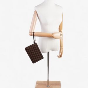 Louis Vuitton Neverful Pochette Damier Ebene Coated Canvas | AlmaBagz