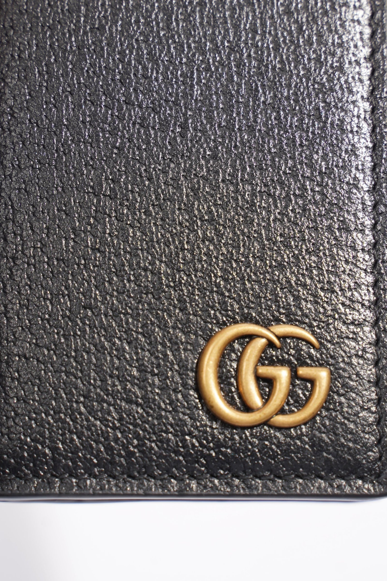 Gucci Marmont Card Case Black Leather | AlmaBagz