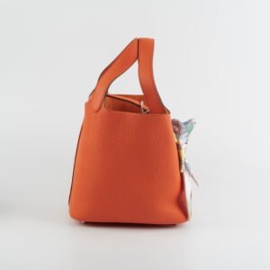 Hermes Picotin 18 Clemence Orange | AlmaBagz