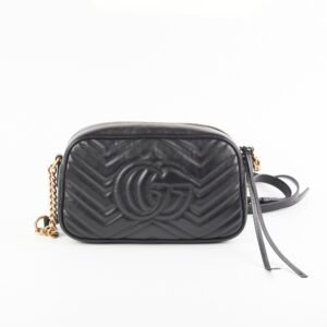Gucci Marmont Black Crossbody Bag | AlmaBagz