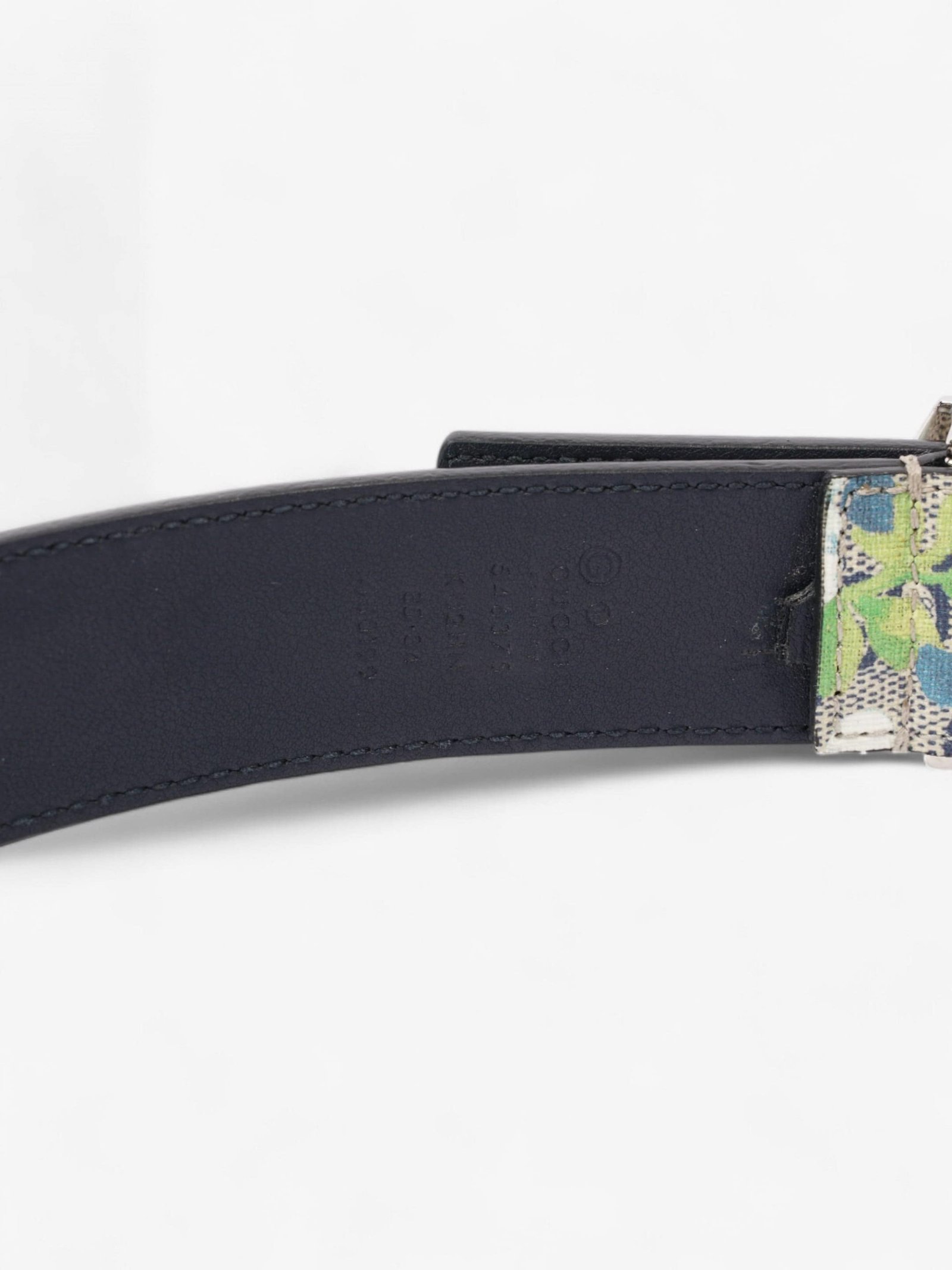 Gucci Blooms Belt GG Supreme / Blue Canvas 85cm / 34" | AlmaBagz