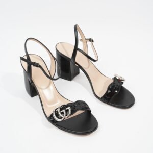 Gucci Marmont Mid Heel Black Sequin EU 38.5 UK 5.5 | AlmaBagz