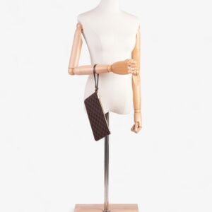 Louis Vuitton Neverful Pochette Damier Ebene Coated Canvas | AlmaBagz