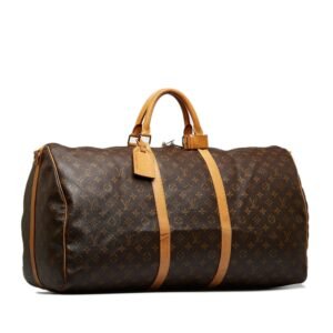 LOUIS VUITTON Monogram Keepall Bandouliere 60 Travel Bag | AlmaBagz