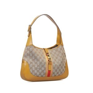 Gucci Jackie Shoulder Bag Brown GG Canvas | AlmaBagz
