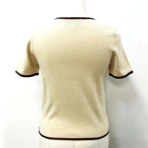 GUCCI Short sleeve T-shirt 501400 cashmere beige ribbon XS | AlmaBagz