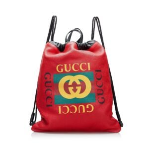 Gucci Logo Drawstring Backpack | AlmaBagz