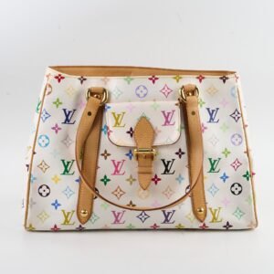 Louis Vuitton Multicolor Aurelia MM White | AlmaBagz