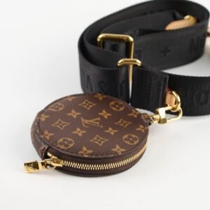 Louis Vuitton Canvas Strap With Coin Purse Monogram Black | AlmaBagz
