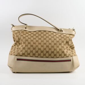 Gucci GG Canvas Tote Bag Beige | AlmaBagz