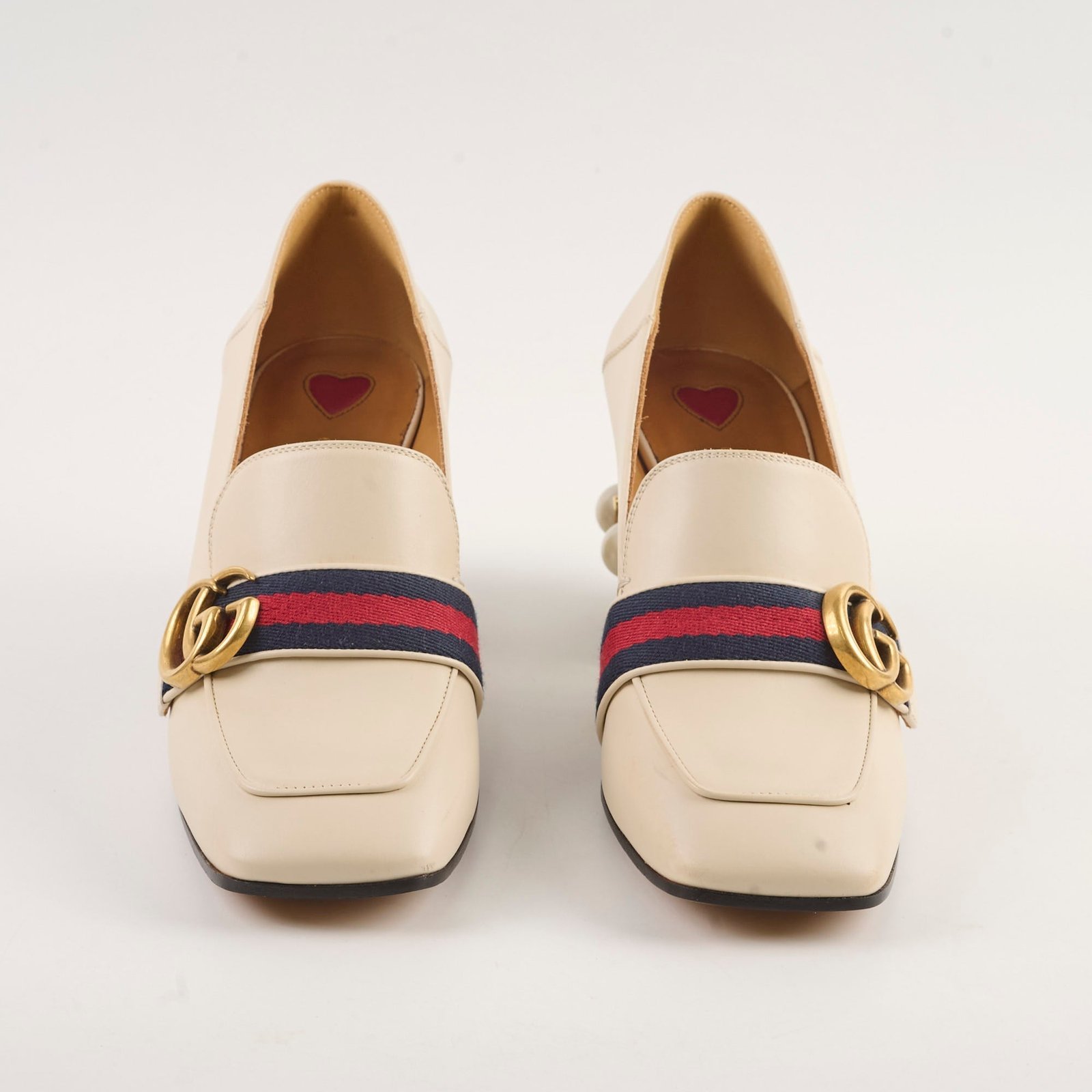 Gucci GG Pearl Loafers Ivory Size 37 | AlmaBagz