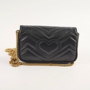 Gucci Supermini Marmont Black | AlmaBagz