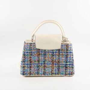 Louis Vuitton MM Capucines Limited Edition Tweed | AlmaBagz