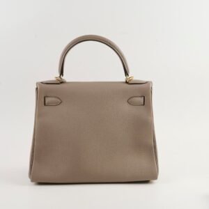 Hermes Kelly 28 Gris Ashalte A Stamp | AlmaBagz