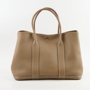 Hermes Garden Party 36 Etoupe Stamp X 2016 | AlmaBagz