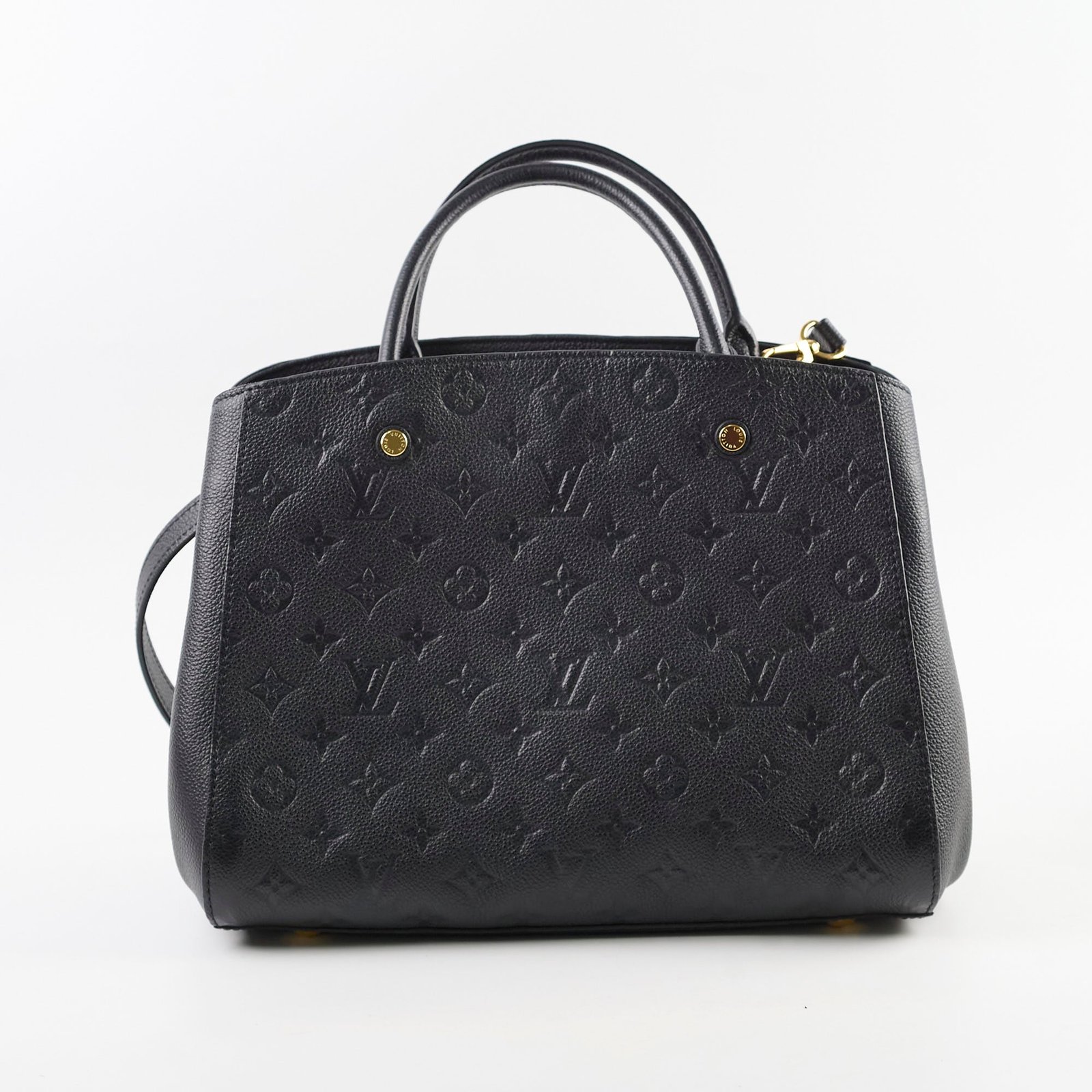 Louis Vuitton Montaigne MM Empreinte Black | AlmaBagz