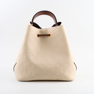 Louis Vuitton Neo Noe Cream Empreinte (missing strap) | AlmaBagz