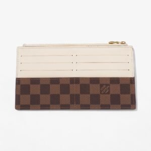 Louis Vuitton Slim Purse Damier Ebene / Cream Canvas | AlmaBagz