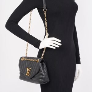 Louis Vuitton New Wave GM Black Calfskin Leather | AlmaBagz