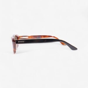 Gucci Vintage Sunglasses Black / Tortoise Acetate 135mm | AlmaBagz