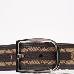 Gucci Belt Supreme / Brown Canvas 85cm 34" | AlmaBagz