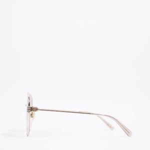 Gucci Oversized Round Sunglasses Gold Base Metal 60mm 17mm | AlmaBagz