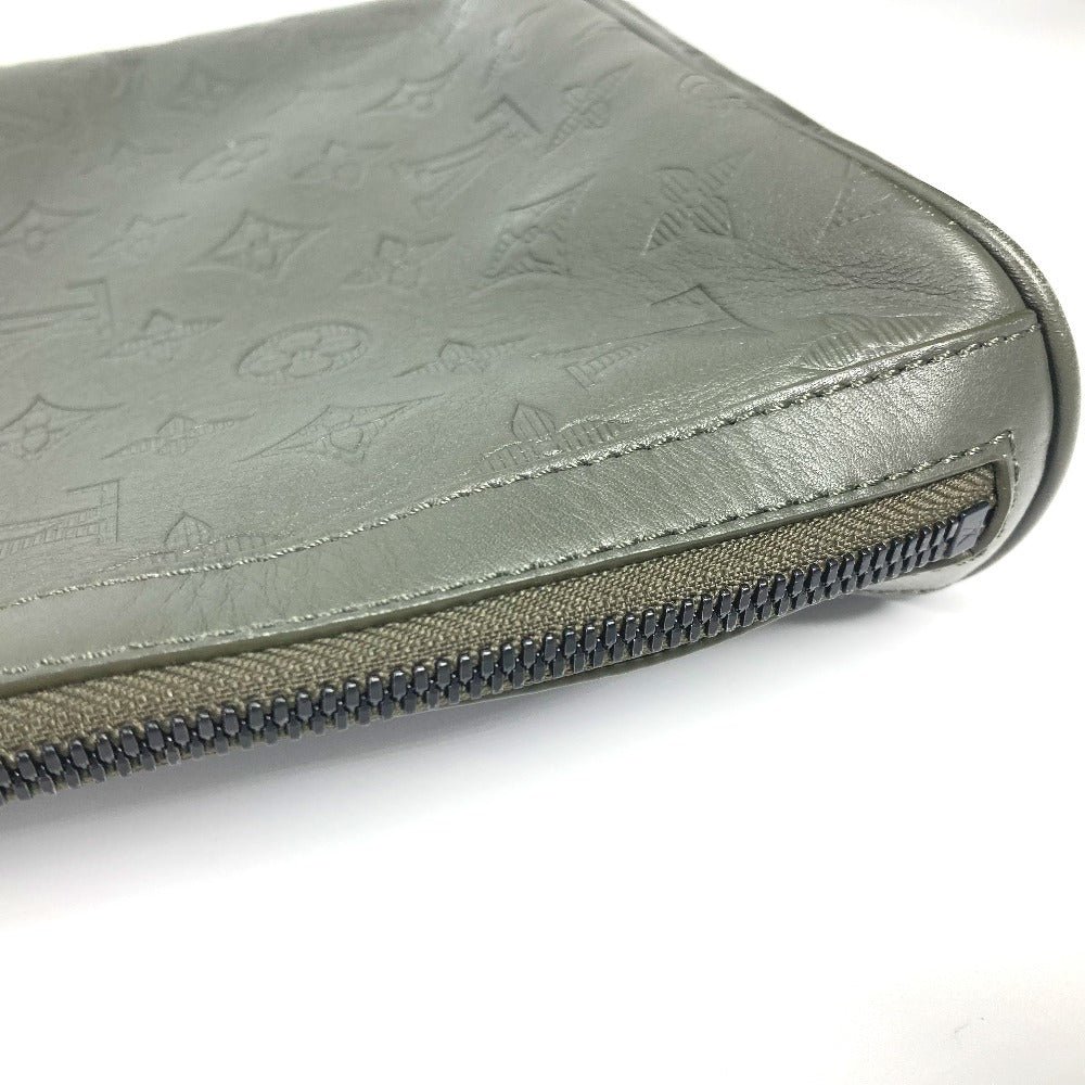 LOUIS VUITTON Shoulder Bag M44634 Monogram shadow leather khaki Monogram shadow Chalk sling bag mens Used | AlmaBagz - Image 7