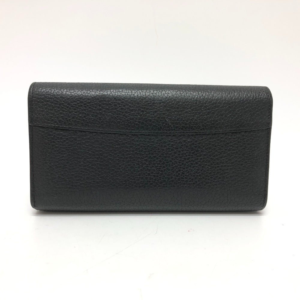 LOUIS VUITTON Long Wallet Purse M61248 Taurillon Clemence Leather black LV logo Portefeuille Capsine Women Used | AlmaBagz