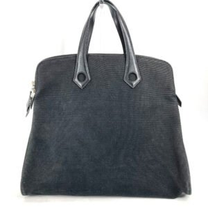 HERMES Tote Bag Toile H, Leather black Sacquibou PM mens Used | AlmaBagz