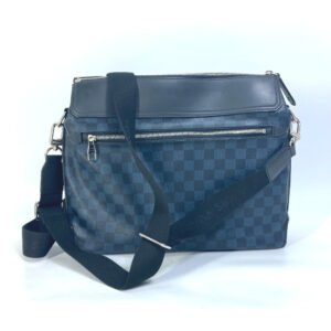 LOUIS VUITTON Shoulder Bag N41348 Damier Cobalt Canvas Navy Damier Cobalt Messenger Greenwich mens Used | AlmaBagz