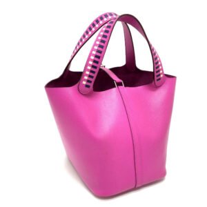 HERMES Handbag Epsom Purple type Picotin Lock MM Tressage Women Used | AlmaBagz