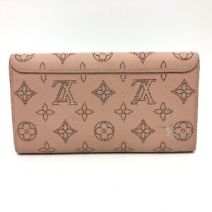 LOUIS VUITTON Long Wallet Purse M60145 Monogram Mahina pink Monogram Mahina Portefeuille Iris Women Used | AlmaBagz