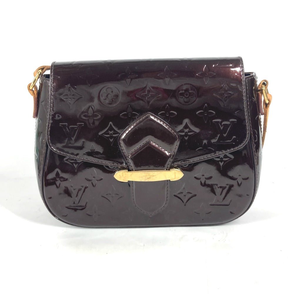 LOUIS VUITTON Shoulder Bag M91704 Monogram Vernis purple Monogram Vernis Bell flower PM Women Used | AlmaBagz - Image 17