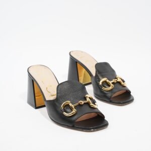 Gucci Horsebit Mules Black Leather EU 38.5 UK 5.5 | AlmaBagz