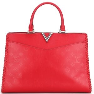 LOUIS VUITTON M54146 VERY ZIPPED 2 WAY TOTE BAG (DR2167) 34.5CM RUBY LEATHER SILVER HARDWARE, WITH KEYS, LOCK, STRAP, DUST COVER & BOX | AlmaBagz