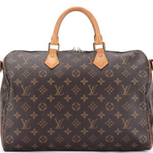 LOUIS VUITTON M40392 SPEEDY BONDOULIERE 35 (RI1176) MONOGRAM CANVAS GOLD HARDWARE, WITH KEYS & LOCK, NO STRAP & DUST COVER | AlmaBagz